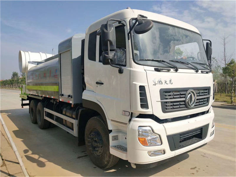 东风天龙后双桥抑尘车厂家直销电话：152-7288-0490邹经理。