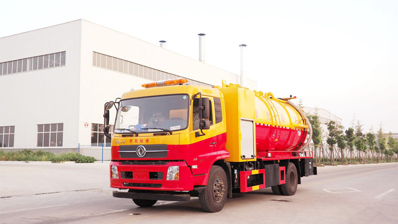 东风天锦23方清洗吸污车