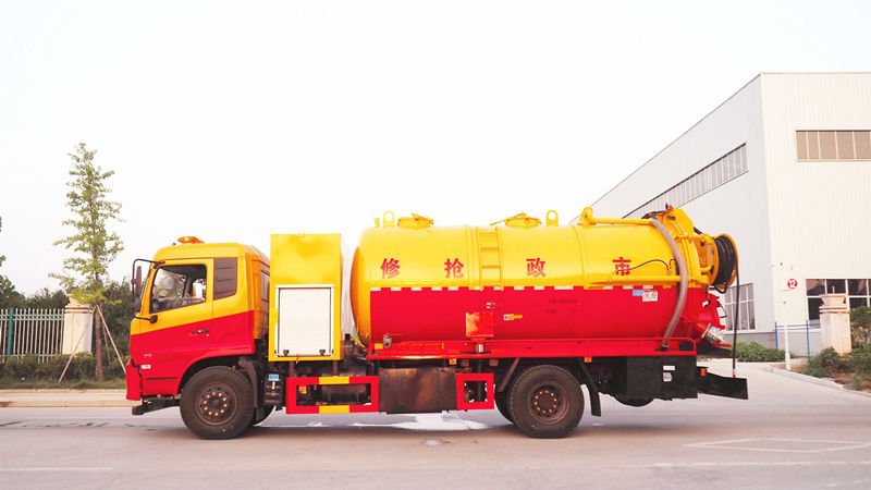 东风天锦23方清洗吸污车