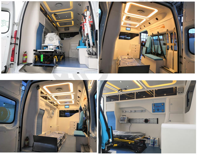 福特全顺V348长轴高顶救护车